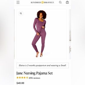 Kindred and Bravely Women’s nursing Pj’s size small. Never worn.